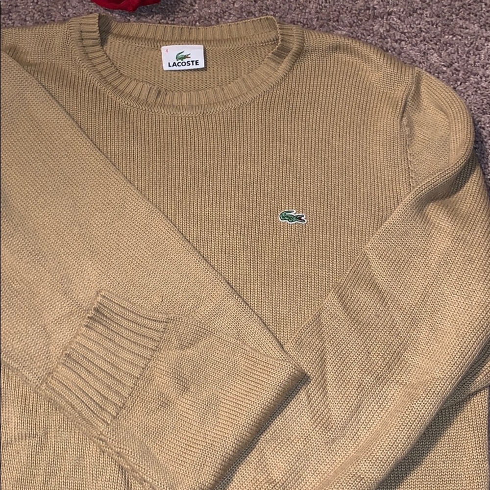 Beige Lacoste sweater